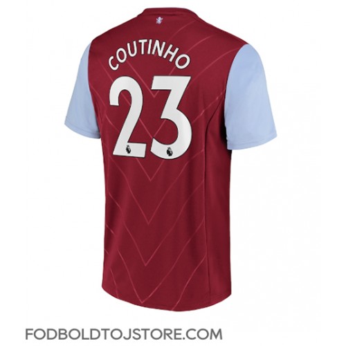 Aston Villa Philippe Coutinho #23 Hjemmebanetrøje 2022-23 Kortærmet